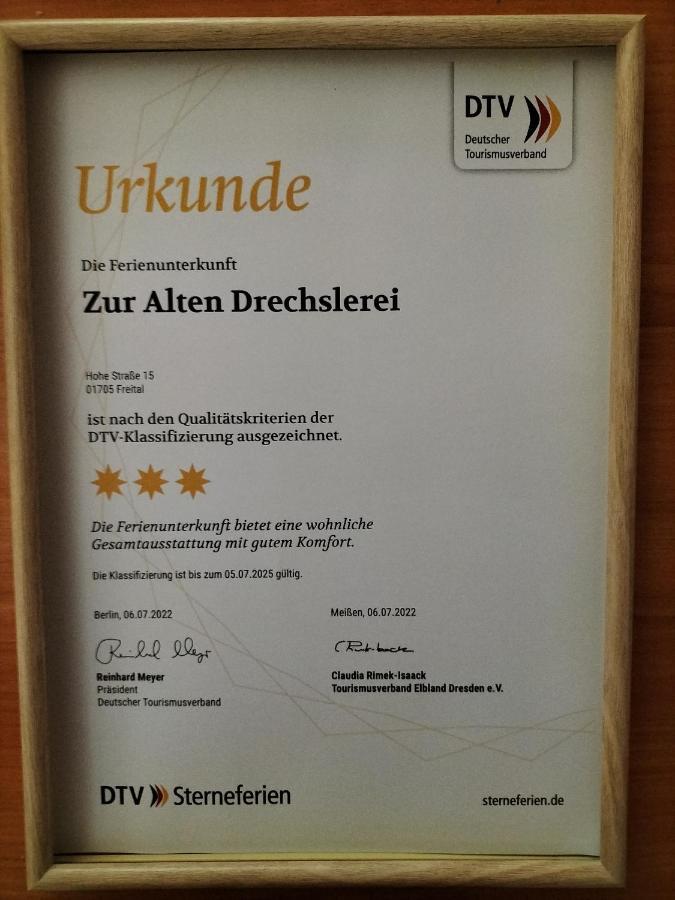 Fewo Zur Alten Drechslerei Freital Exteriör bild